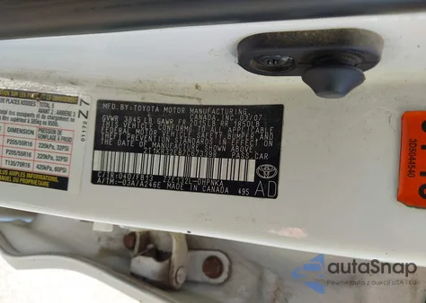 2007 Toyota Matrix Xr из США, поврежденный, VIN 2T1KR32E87C673398